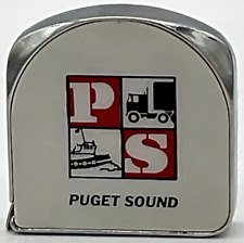 Vintage Small Advertising Tape Measure Puget Sound Freight Truck Lines PS Lufkin picture