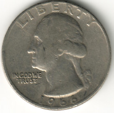 USA - 1966 - Heraldic Eagle Washington ¼ Dollar - #1122 picture