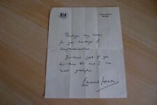EDWARD HEATH SIGNATURE ON DOWNING STREET PAPER picture