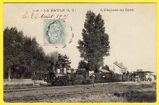 cpa RARE 44 LA BAULE La GARE TRAIN à Vapeur L' EXPRESS de PARIS in 1900 Railway picture