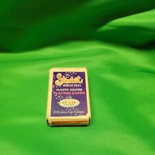Vintage Playing Cards STARDUST Miniatures Plastic Coated- boat Theme picture
