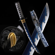 20'' Polished Tanto 9260 Spring Steel Japanese Samurai Short Sword Mini Katana picture