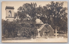 Postcard Middlebury Vermont Episcopal Church Real Photo RPPC 1925 picture