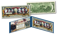 CONFEDERATE GENERALS of the American Civil War Genuine Legal Tender U.S. $2 Bill picture