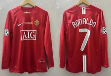 Manchester United rеtro jersey 2008 #7 RONALDO Champions League Final picture
