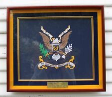 Framed Embroidery US Army The Judge Advocate General's Corps 1775-Korea 1989 picture