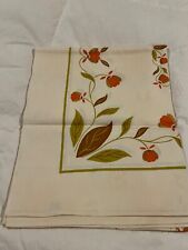 Vintage Jewel T Autumn Leaf Linen Table Cloth 71 x 54 picture