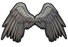Angel Fallen Silver Wings 8.5 inch Back Patch IVAN3201 LD8 picture