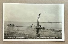 RPPC Real Photo Postcard - US D-3 Submarine Surfacing - picture