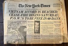NEW YORK TIMES WEDNESDAY JANUARY 24, 1973 VIETNAM ACCORD IS REACHED picture