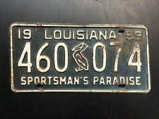VINTAGE 1959 LOUISIANA LICENSE PLATE 460 074 picture
