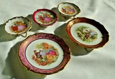 Limoges France Miniature Plates Lot of 5 Courting Couples Vintage picture