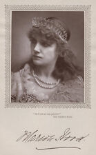 c.1880's PHOTO WOODBURYTYPE 'THE THEATRE' - MARION HOOD picture