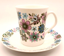 Carnaby 5 Elizabethan Cup and Saucer Flowers Colorful See picture