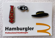 McDonald's Restaurants Hamburgler Employee Award 3 Pin Set NOS New 2023 picture