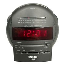 Vintage Drakkar Noir Cologne Alarm Clock Radio Receiver AM / FM 1998 Tested picture