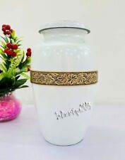 White Cremation Memorial Urns for Human Ashes Adult Male Female Urns Simple picture