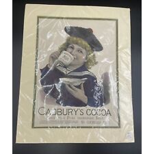 Original Antique Cadbury's Cocoa Magazine Art Print 1891 18