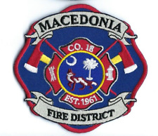 *RARE CURRENT* Macedonia (Cherokee Co.) SC South Carolina Fire Dist. Co 18 patch picture