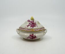 Herend China Chinese Bouquet Raspberry Purple Mini Tureen With Lemon picture