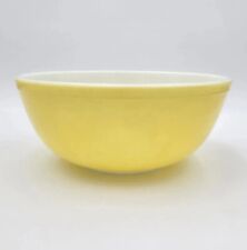 Vintage Pyrex Mixing Bowl #404 4QT Primary Colors Yellow 10.5