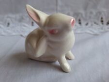Vintage Goebel White Bunny Rabbit Figurine Miniature West Germany picture