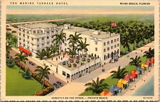 Miami Beach, FL Postcard The Marine Terrace Hotel picture