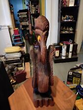 Mcm Hand Carved  Reclaimed Wooden Vulture Buzzard 20