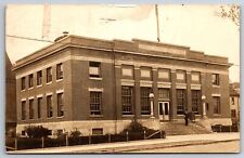 De Soto Missouri~Man ni Steps by US Mail Dropbox~Post Office~RPPC 1919 Postcard picture