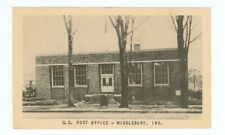 MIDDLEBURY,INDIANA-US POST OFFICE-B/W-PM1949-LINEN-(IN-MMISC) picture