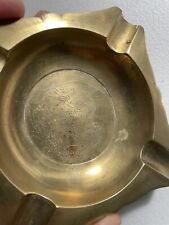 Vintage Chineese Brass Ashtrays Lot Of Two picture