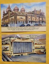 2 Unused South Dakota Mitchell Corn Palace Stage Linen Vintage Postcard W1  picture