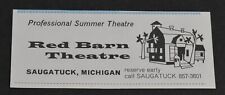 1966 Print Ad Michigan Saugatuck Red Barn Professional Summer Theatre art picture