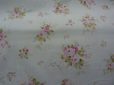 Kaufman Mary Rose Pink Mauve and Pink Rose Bouquets on White 100% Cotton Fabric  picture