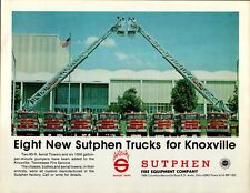 Original Sutphen Corp. Firefighting Apparatus Photo Promo Knoxville Trucks  picture