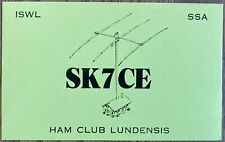 QSL Card - 1976 - Lund, Sweden - Ham Club Lundensis - SK7CE - Postcard picture