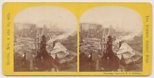 BOSTON FIRE SV - Panorama from New P.O. Building - c1872 picture