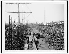 Photo:Laying keel of no. 400, Globe Iron Works, Cleveland, O[hio] picture