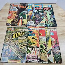 Vintage 80's Military Comic Lot Of 9 DC & Charlton Assorted Titles picture