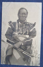 1910s New Mexico Taos Indian Warrior Prof. Starr Postcard picture