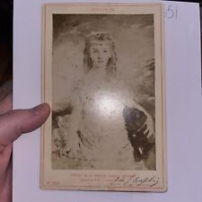 Antique Cabinet Card Portrait: Princess Isabelle of Orléans / Charles Chaplin picture