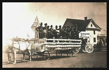 Rppc MODERN WOODMEN AMERICA, MWA Fraternal, Horse & Wagon, Parade, 1904-18 PHOTO picture