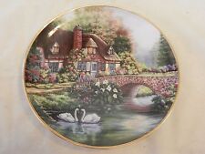 English Cottage at Meadowgate by Valerie Schwenig Collector's Plate 8.125