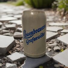 VINTAGE German Lowenbrauerei Grafenwohr 1 Liter Beer Stein Mug Vintage Germany picture