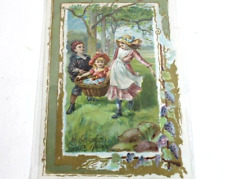 Antique advertising card victorian coffee ad large size picture