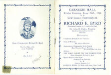RICHARD E. BYRD - PROGRAM SIGNED CIRCA 1926 picture