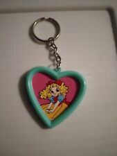  Two Heart Girl Plastic Vintage Keychain Key Chain Key Ring   picture