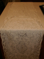 Quaker Lace TYPE Large rectangle Centerpiece Table Runner Doily 90