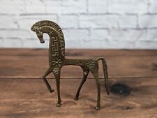 Brass Mid-Century Modern Frederick Weinberg Style Etruscan Horses 9