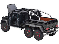 Mercedes Benz G63 AMG 6x6 Gloss Black with Carbon Accents 1/18 Model Car by picture